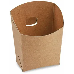 100x BIONATURE Snackbecher kraft braun mit Fettbarriere 100g  7x9x9cm