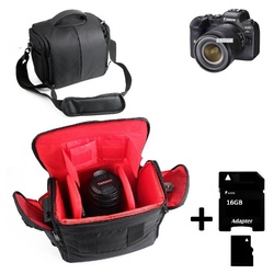 K-S-Trade Kameratasche für Canon EOS R6, Kameratasche Fototasche Umhängetasche Schultertasche Zubehör schwarz