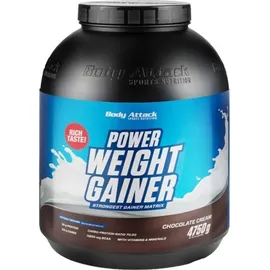 Body Attack Power Weight Gainer Erdbeere Pulver 4750 g