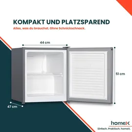 Homex Mini-Gefrierschrank FM1015-S Silber
