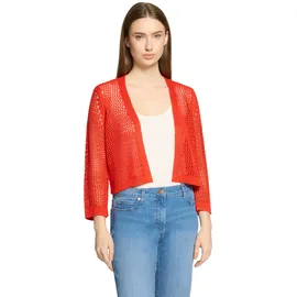 Betty Barclay Strickjacke mit Lochmuster Rot 42