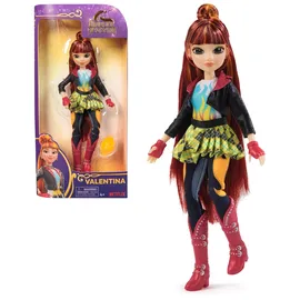 Spin Master Unicorn Academy Ankleidepuppe Valentina - die Originalpuppe zur beliebten Netflix-Serie, 24 cm groß und mit 5 Accessoires für fantasievolles Rollenspiel
