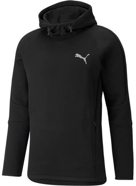 PUMA Herren Kapuzensweat EVOSTRIPE Hoodie, PUMA BLACK, XL