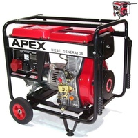 Apex Stromerzeuger Diesel Stromerzeuger Generator 5500 400V Notstromaggregat 06282, (1-tlg)