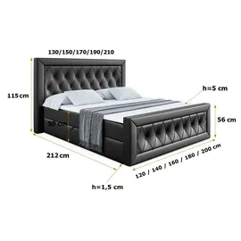 altdecor Noel-Z 160 x 200 cm H4 Schwarz
