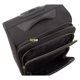 Franky Koffer-Set 3-tlg. schwarz/neongreen