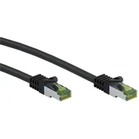 goobay GHMT-zertifiziertes CAT 8.1 Patchkabel, S/FTP (PiMF), schwarz