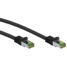 goobay GHMT-zertifiziertes CAT 8.1 Patchkabel, S/FTP (PiMF), schwarz