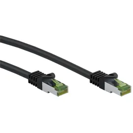 goobay GHMT-zertifiziertes CAT 8.1 Patchkabel, S/FTP (PiMF), schwarz