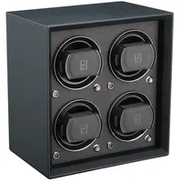 Paul Design - UHRENBEWEGER PETITE 4 - PU-leather black / für 4 Uhren, battery compartment