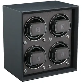 Paul Design - UHRENBEWEGER PETITE 4 - PU-leather black / für 4 Uhren, battery compartment