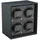 Paul Design - UHRENBEWEGER PETITE 4 - PU-leather black / für 4 Uhren, battery compartment