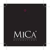 Mica decorations Laterne Faros paper 34,5 x 20 cm Braun