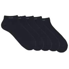Boss Sneakersocken mit Label-Detail im 5er-Pack, Marine,