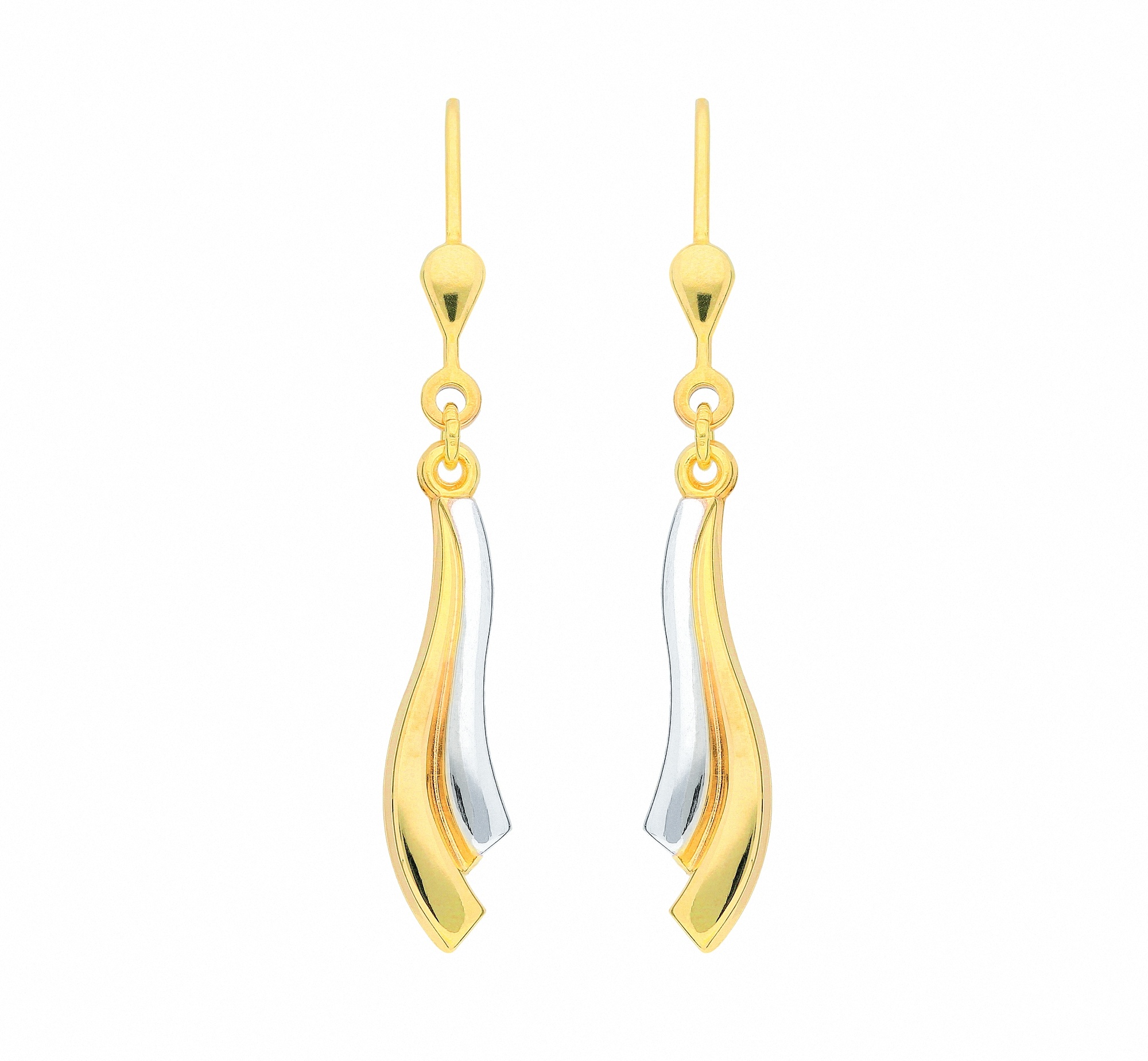 Paar Ohrhänger ADELIA ́S "Damen Goldschmuck 1 333 Gold Ohrringe / Ohrhänger" Gr. Damen, goldfarben (gold) Damen Ohrhänger