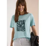Cecil T-Shirt mit Rundhals und Frontprint - M