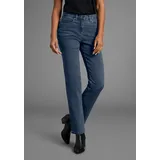 Arizona Gerade Jeans "Annett", Damen, Gr. 20, K + L Gr, blau (blau stone), Jeans, Obermaterial: 98% Baumwolle, 2% Elasthan, clean, Basic, normal lang, Jeans, bequeme Passform, 5-Pocket-Style, hohe Taille, Topseller