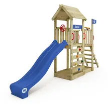 Wickey Spielturm JoyFlyer mit blauer Rutsche