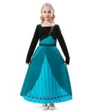 ELSA & ANNA Prinzessin Kleid Mädchen – Eiskönigin – Prinzessinnenkostüm – Mädchen Kleid für Partys, Geburtstage, Fasching, Karneval und Halloween – Prinzessin Kostüm Mädchen – 5-6 Jahre (AN2105)