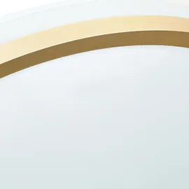 Licht-Erlebnisse Led Metall rund D: 33 cm in Weiß Gold neutralweiß 4000 K 1040 lm Deckenleuchte - Bunt