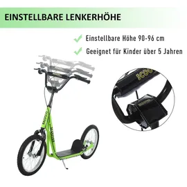 Homcom Scooter Kinderroller Grün
