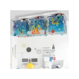 Dalber 63353 - Kinder-Deckenleuchte ROCKET Blau