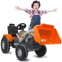 Jamara Trettraktor mit Frontlader Power Drag orange
