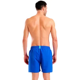 Arena Badeshorts FUNDAMENTALS ARENA LOGO BOXER Neon Blue-Team Orange S