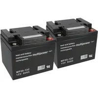 Multipower Akku kompatibel E-Mobile E-Scooter Mobilis 2x 12V 50Ah