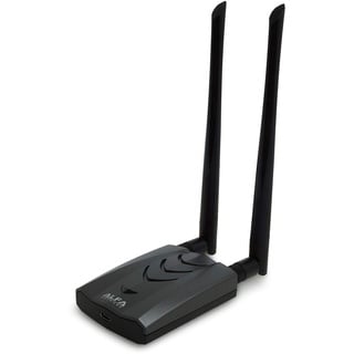 ALFA NETWORK Typ-C WiFi USB, Langstrecken-Dual-Band AC1200 Wireless-USB-Wi-Fi-Adapter mit 2X 5DBI Externe Antennen - 2,4 GHz 300 Mbps / 5 GHz 867Mbps