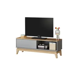 Paidi Sten Lowboard 123,5x46,5x39,6 cm Grau/Eiche Holz