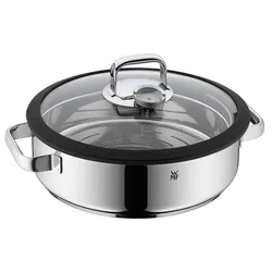 WMF Dampfgarer mit Glasdeckel/Silikonrand Vitalis 28cm rund 1743016040