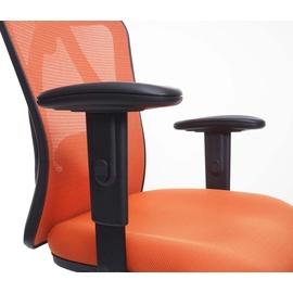 SIHOO Bürostuhl Schreibtischstuhl, ergonomisch, verstellbare Lordosenstütze, 150kg belastbar ohne Fußstütze, orange