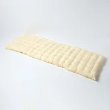 Homescapes Bankauflage 143 x 48 x 5 cm creme 3-tlg.