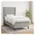 vidaXL Boxspringbett 100 x 200 cm Hellgrau