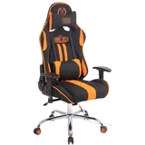 CLP Gaming Bürostuhl Limit XM Stoff mit Massagefunktion,schwarz/orange