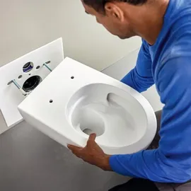 Geberit Acanto Wand-WC mit WC-Sitz Weiß KeraTect