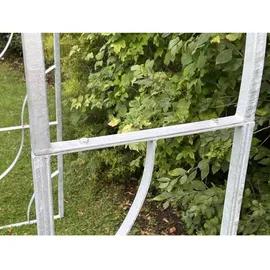 DanDiBo Ambiente Rosenbogen 150 cm Grau/Silber