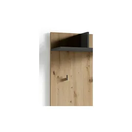 byLIVING Garderobenpaneel Ben 60 x 136 x 27 cm Eiche