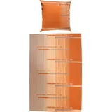 Erwin Müller Flanell Bettwäsche 80x80+135x200cm orange