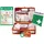 WM-Teamsport Erste Hilfe Kasten -Paket 2- nach aktueller DIN/EN 13157 für BÜRO & BETRIEBE inkl. DIN/EN 13164 für KFZ - AUSHANG + Verbandbuch (Perforierte Seiten)