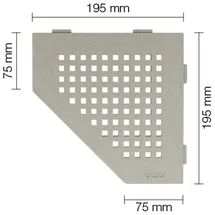 Schlüter Systems Schluter - Schlüter Ses2d5mbw-e-s2 Ablage Floral 75x195x195x75mm Brillantweiß Matt