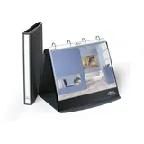 Durable Tisch-Flipchart Durastar, A4-quer 4-Ringe basalt, 10 Hüllen 4005546810775 Durable