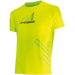 T-Shirt Herre Fitness Running Cardio gelb XL