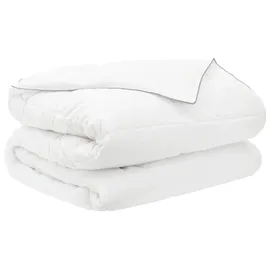 vidaXL Bettwäsche-Set Weiß 200 x 220 cm + 80 x 80 cm
