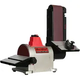 BUCKTOOL 500W Bandschleifer für Holzbearbeitung, Bandschleifer 100x914mm Band- und 150mm Tellerschleifer, Bandschleifer für Holz mit Direktantriebsmotor BD4603