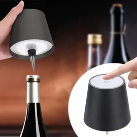 ideoon lights Akku Flaschenlampe Schwarz
