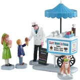 Lemax - Happy Scoops Ice Cream Cart, Set of 5