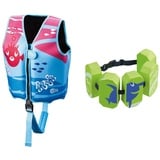 Beco Unisex Jugend Sealife Schwimmlernweste, pink, S & 96071 8 - Schwimmgürtel Sealife, für 2-6 Jahre, 15-30 kg, grün