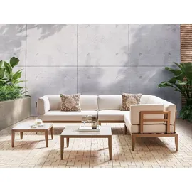Beliani Lounge Set 6-tlg. Beige